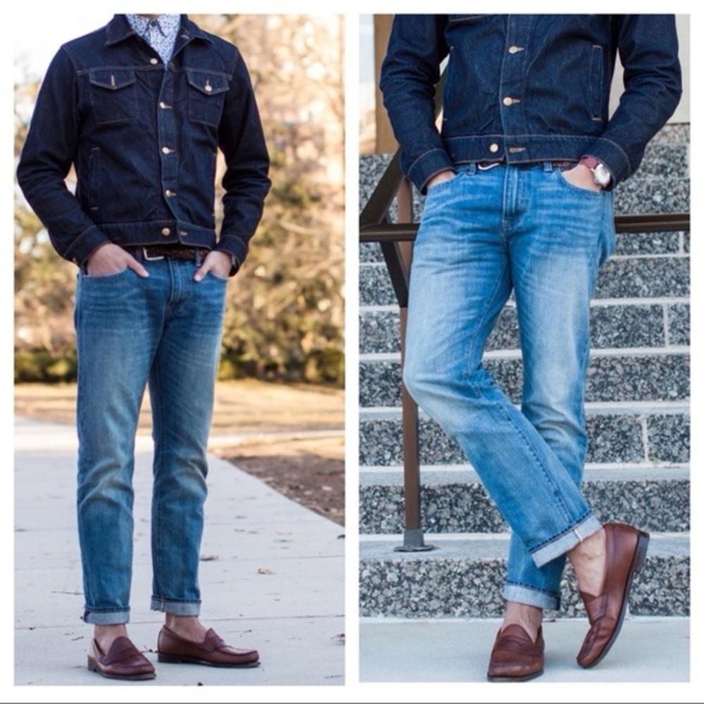 OuterKnown SEA Blue Organic Cotton Jeans Ambassador Slim Fit sz 30x30